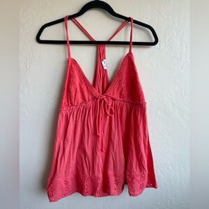 Urban Outfitters Kimchi Blue Coral Razorback Strappy Tank - size L